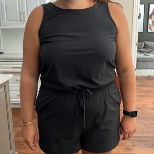 Womens Black Athleta Romper XL barely worn
